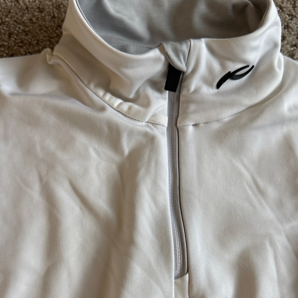White Quarter-Zip Pullover - image 2